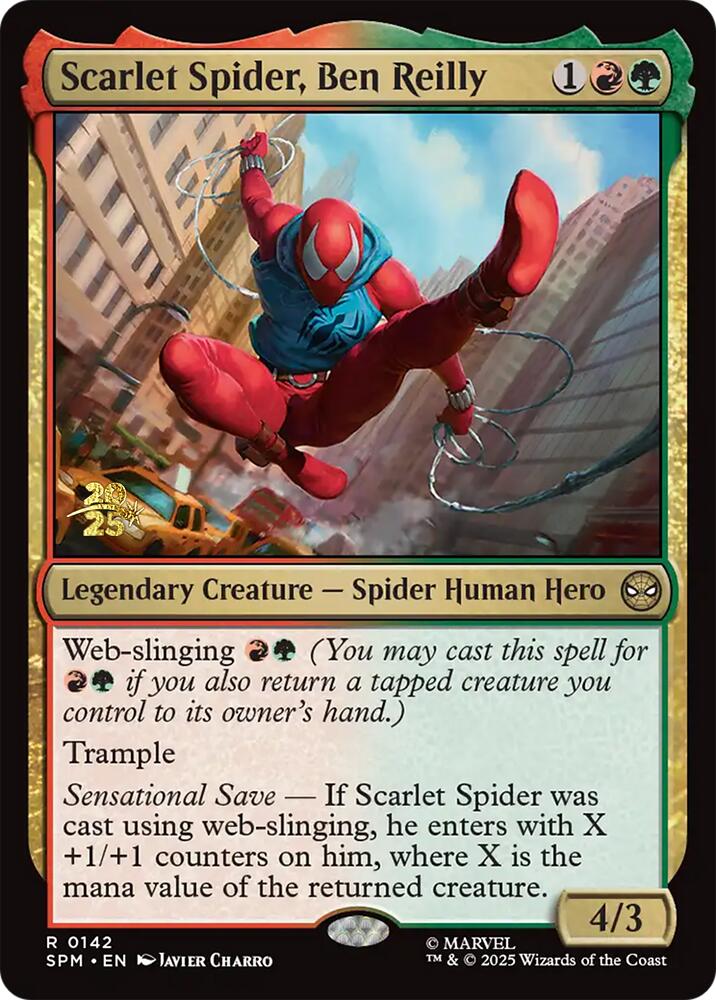 Scarlet Spider, Ben Reilly [Marvel's Spider-Man Prerelease Promos] | Empire Gaming NC