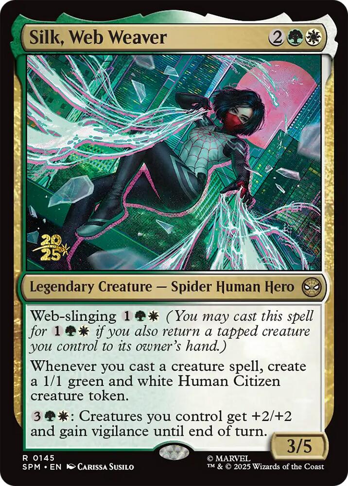 Silk, Web Weaver [Marvel's Spider-Man Prerelease Promos] | Empire Gaming NC