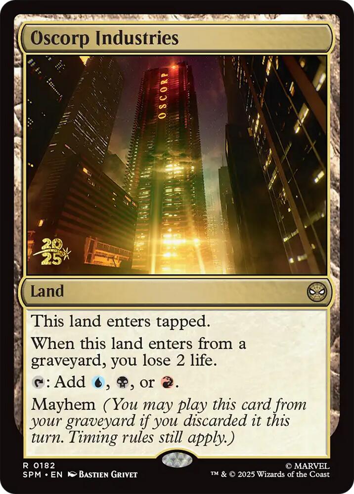 Oscorp Industries [Marvel's Spider-Man Prerelease Promos] | Empire Gaming NC