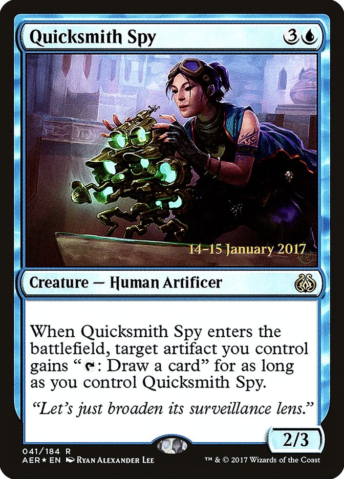 Quicksmith Spy [Aether Revolt Prerelease Promos] | Empire Gaming NC