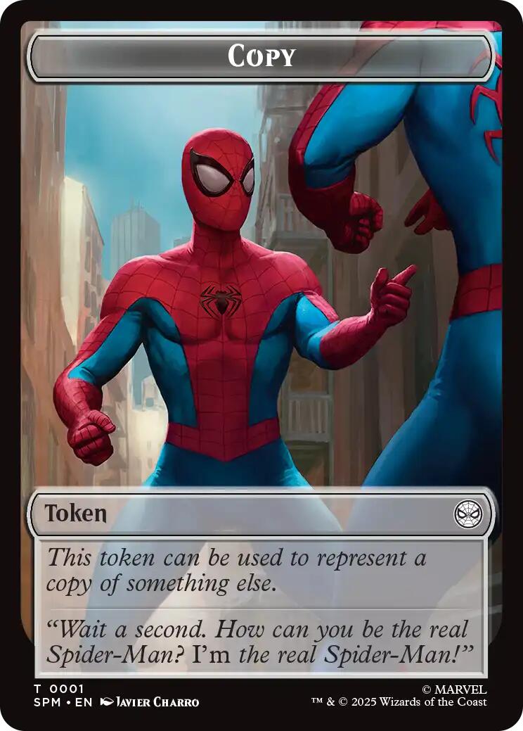 Copy // Human Citizen Double-Sided Token [Marvel's Spider-Man Tokens] | Empire Gaming NC