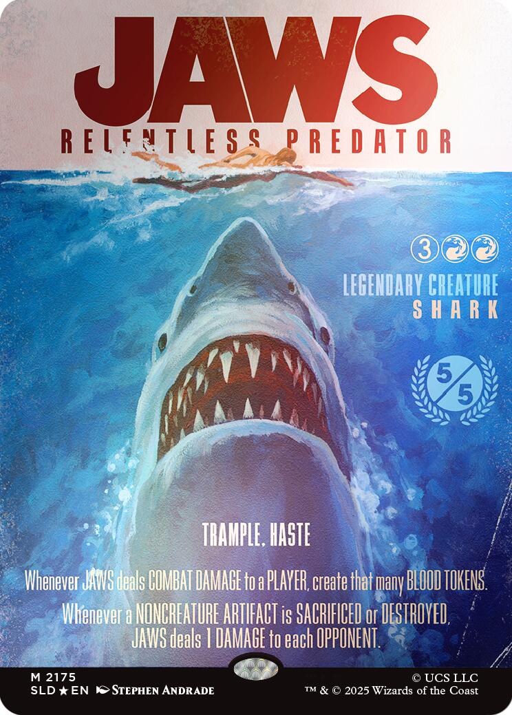Jaws, Relentless Predator (Rainbow Foil) [Secret Lair Drop Series] | Empire Gaming NC