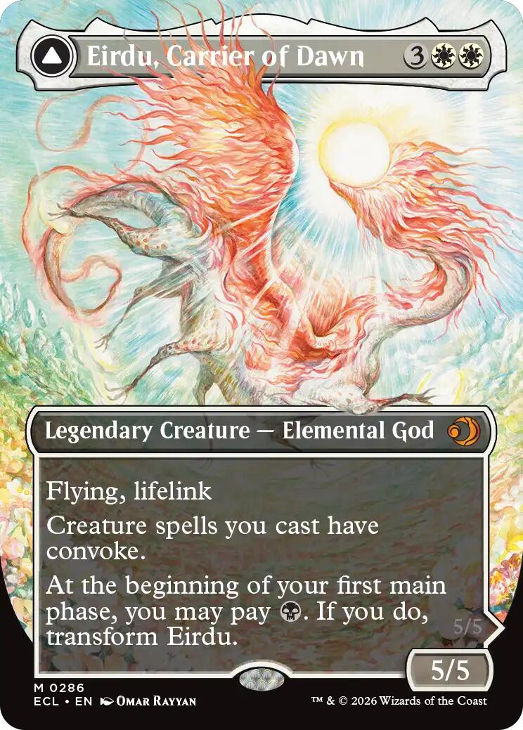 Eirdu, Carrier of Dawn (Borderless) [Lorwyn Eclipsed] | Empire Gaming NC