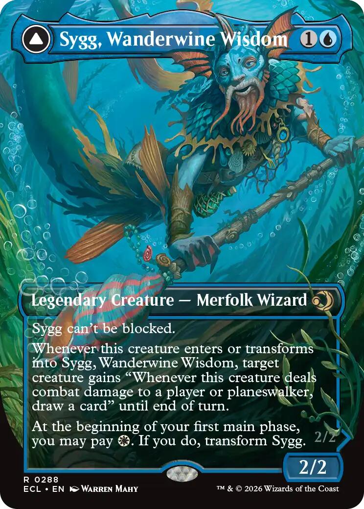 Sygg, Wanderwine Wisdom (Borderless) [Lorwyn Eclipsed] | Empire Gaming NC