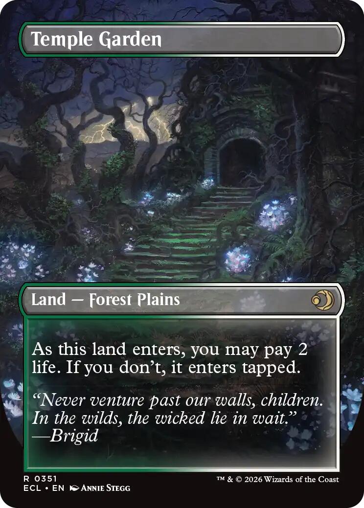 Temple Garden (Borderless) [Lorwyn Eclipsed] | Empire Gaming NC