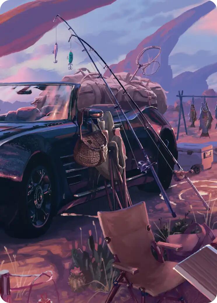 Fishing Gear Scene Art Card [FINAL FANTASY Art Series] | Empire Gaming NC