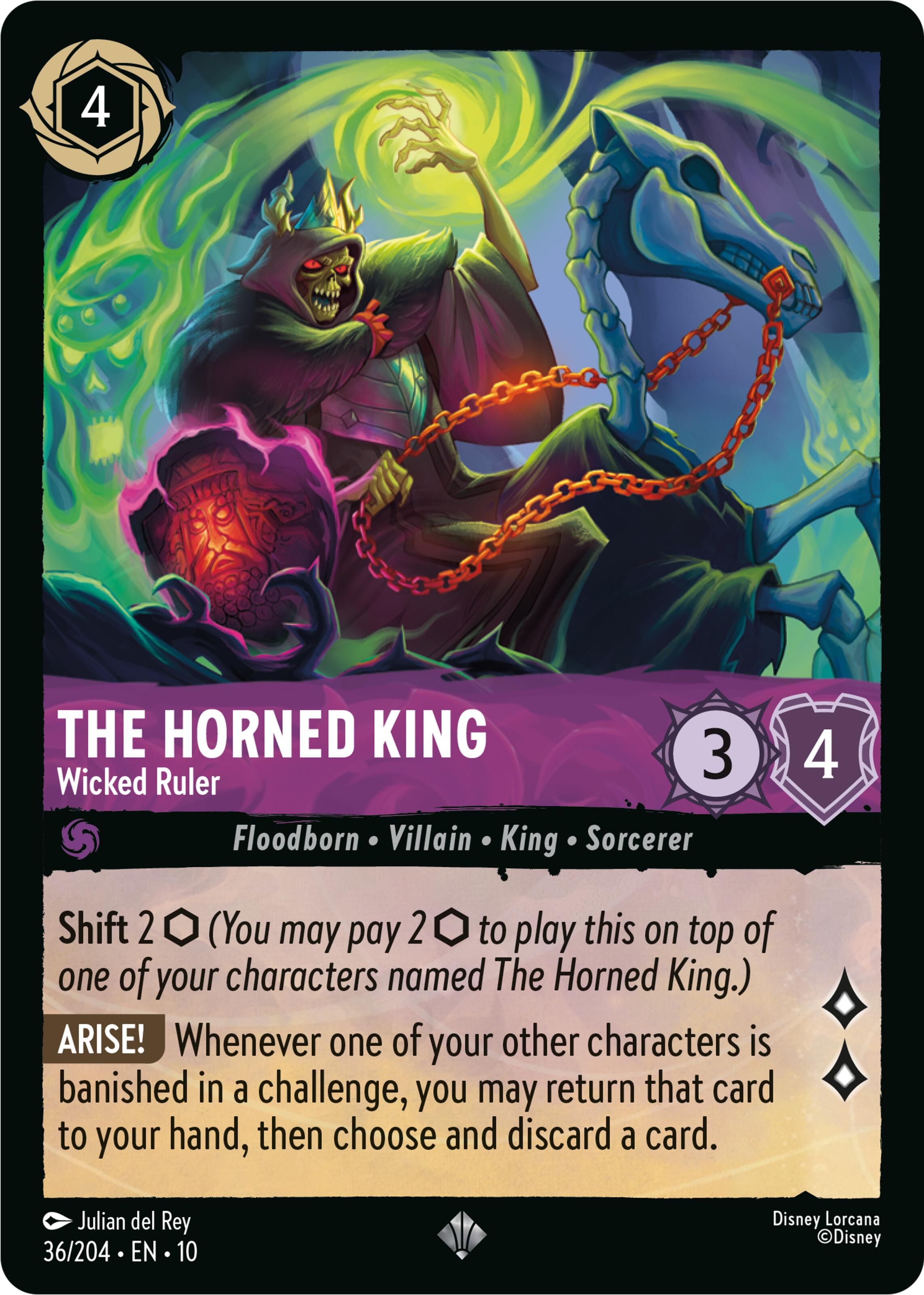 The Horned King - Wicked Ruler (36/204) [Whispers in the Well] | Empire Gaming NC