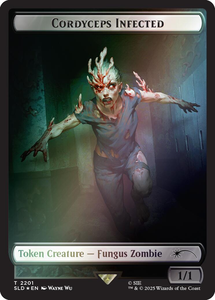 Cordyceps Infected Token (2201) (Rainbow Foil) [Secret Lair Drop Series] | Empire Gaming NC