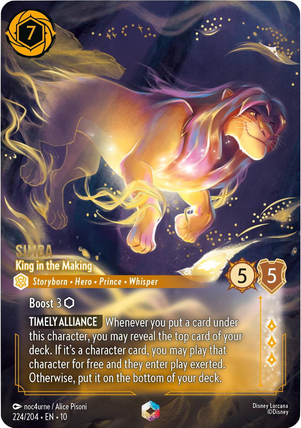Simba - King in the Making (Enchanted) (224/204) [Whispers in the Well] | Empire Gaming NC