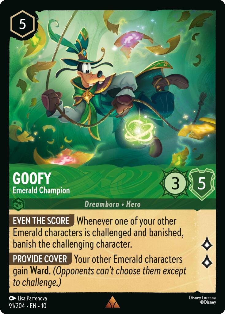 Goofy - Emerald Champion (91/204) [Whispers in the Well] | Empire Gaming NC