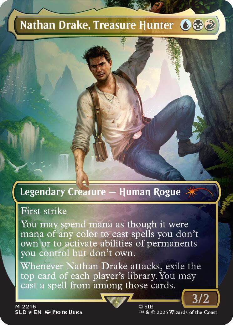 Nathan Drake, Treasure Hunter (Rainbow Foil) [Secret Lair Drop Series] | Empire Gaming NC