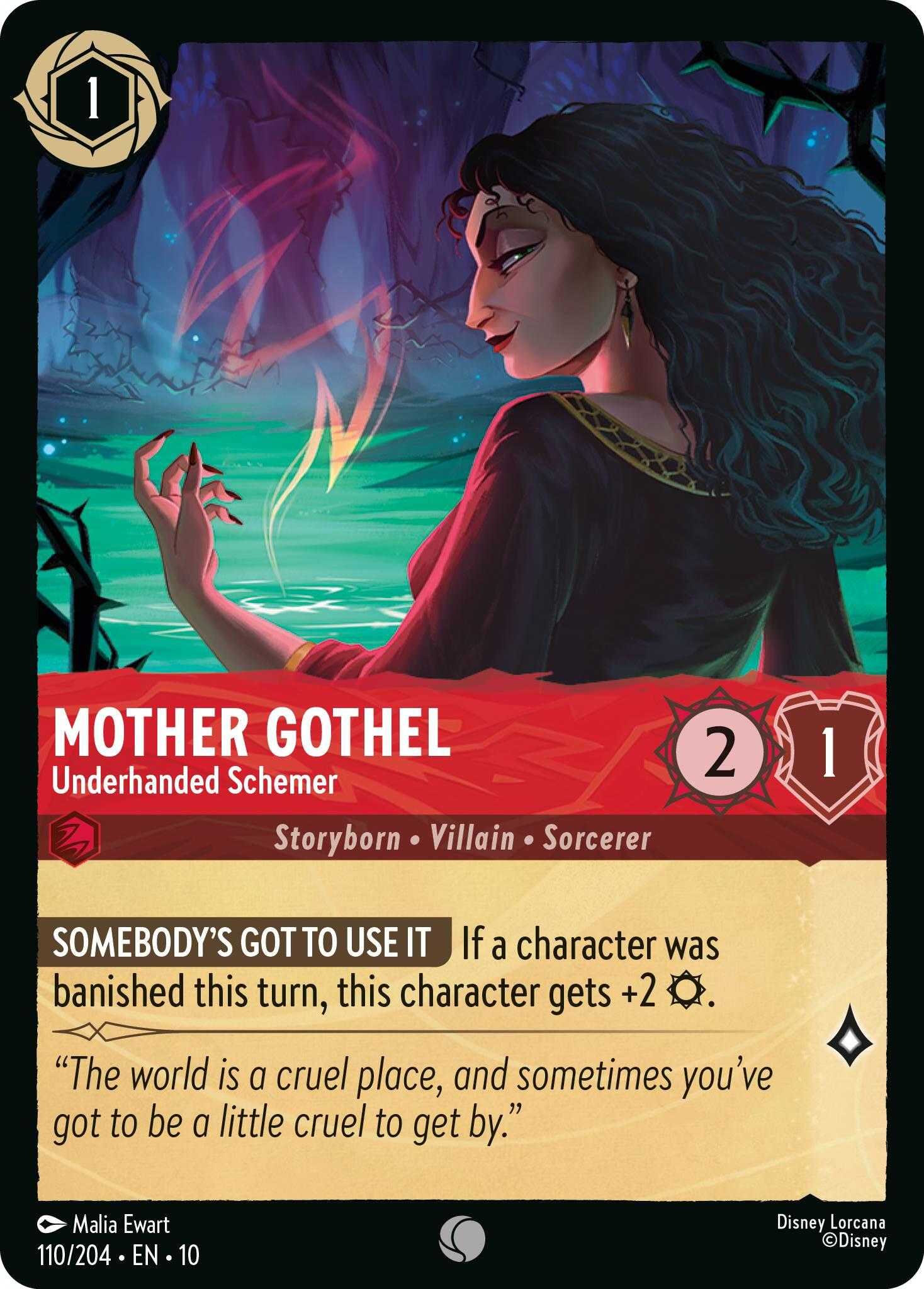 Mother Gothel - Underhanded Schemer (110/204) [Whispers in the Well] | Empire Gaming NC