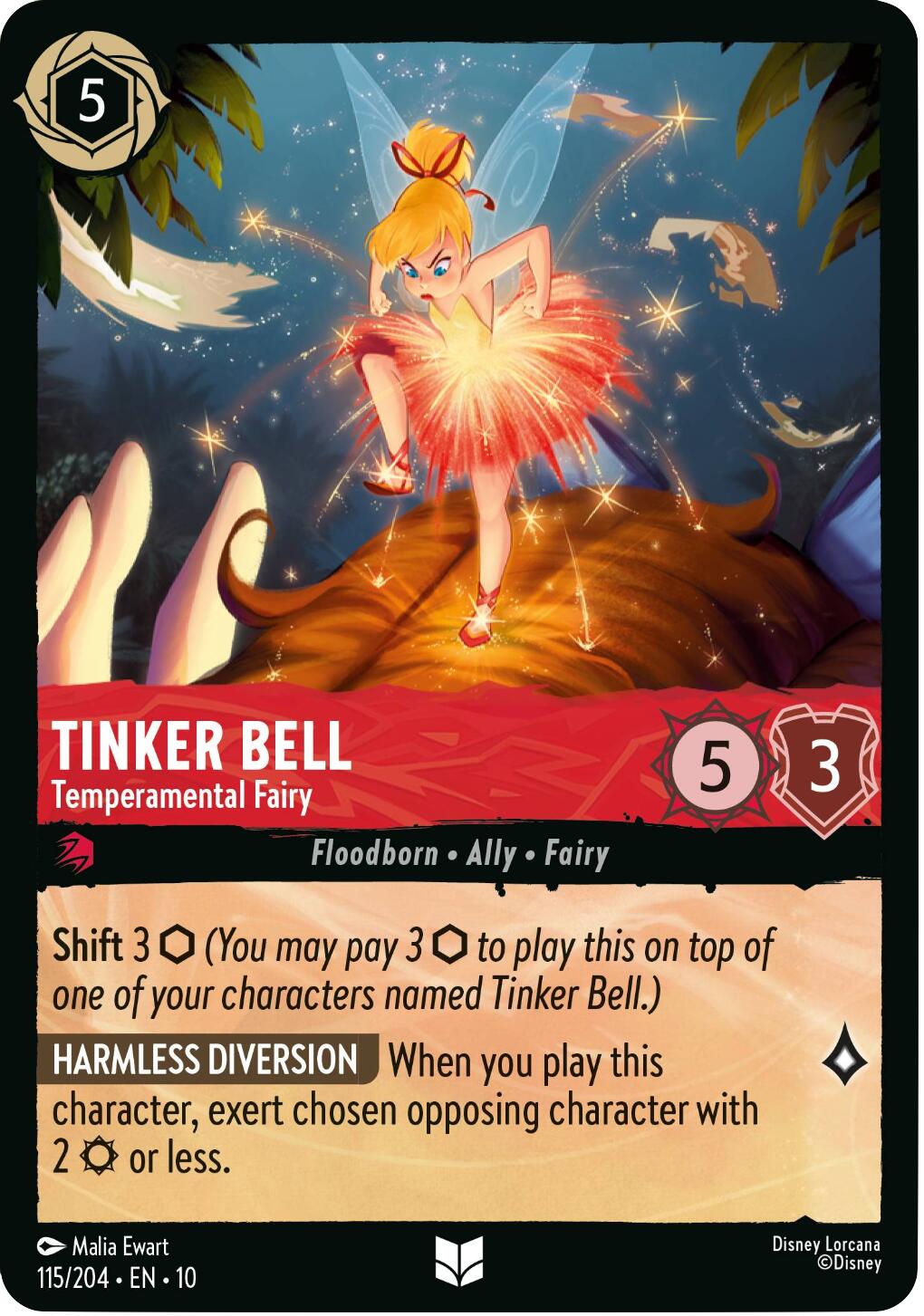 Tinker Bell - Temperamental Fairy (115/204) [Whispers in the Well] | Empire Gaming NC