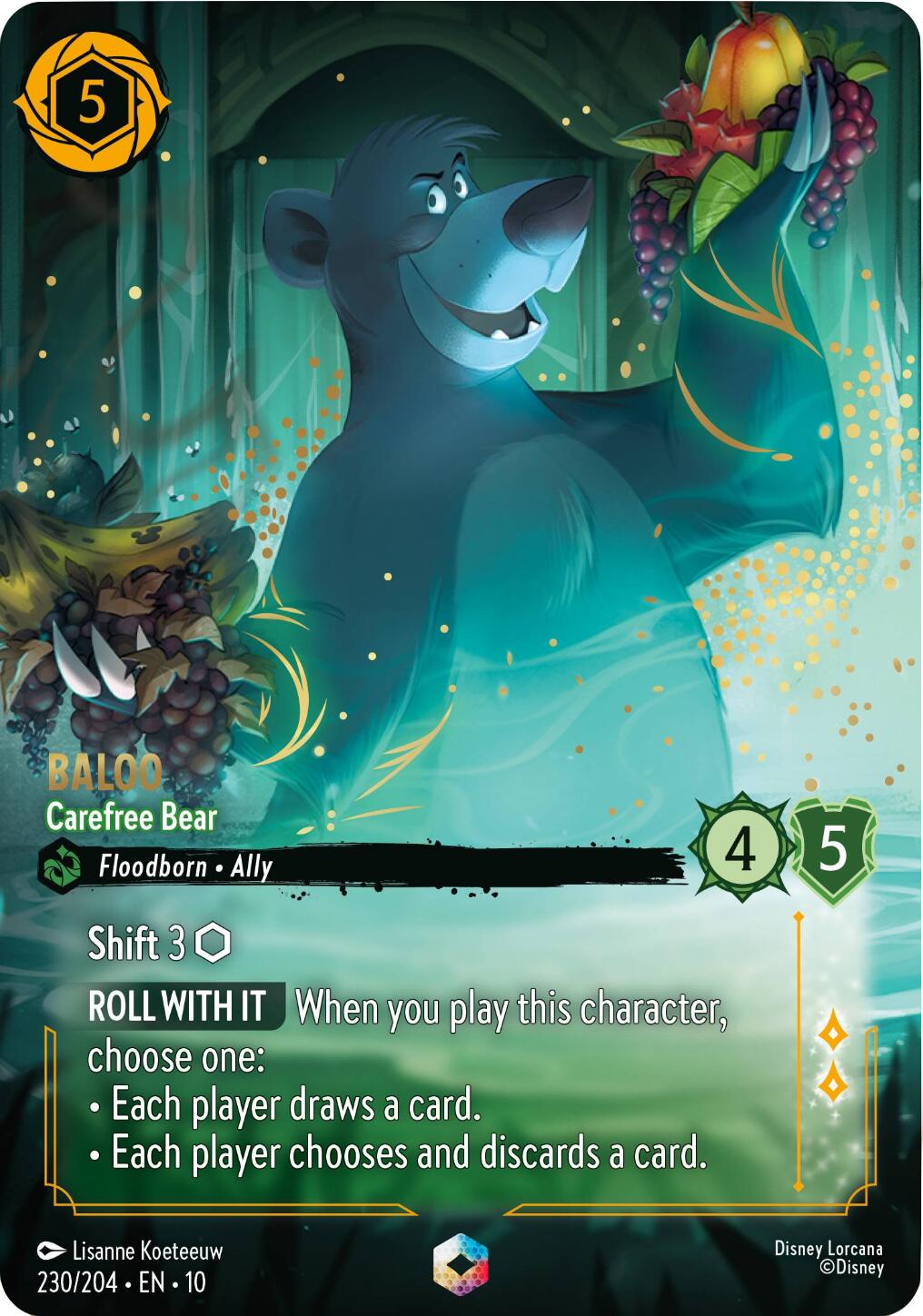 Baloo - Carefree Bear (Enchanted) (230/204) [Whispers in the Well] | Empire Gaming NC