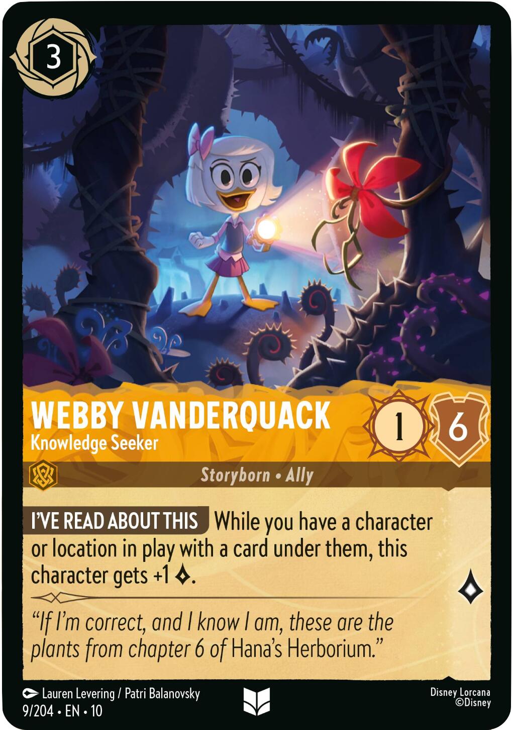 Webby Vanderquack - Knowledge Seeker (9/204) [Whispers in the Well] | Empire Gaming NC