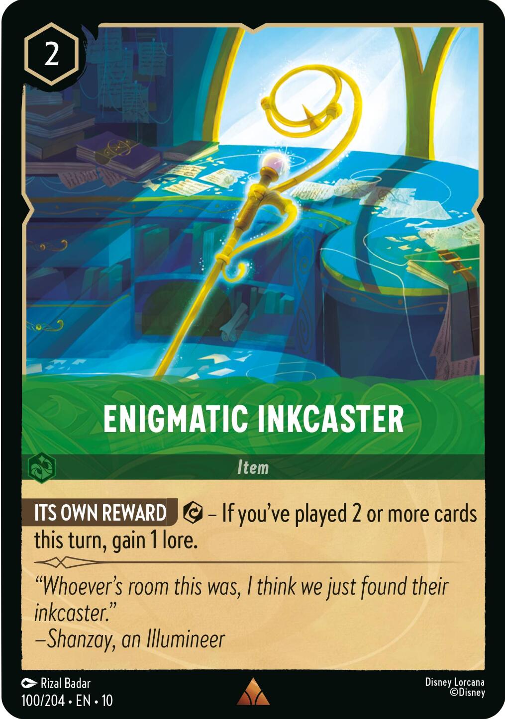 Enigmatic Inkcaster (100/204) [Whispers in the Well] | Empire Gaming NC