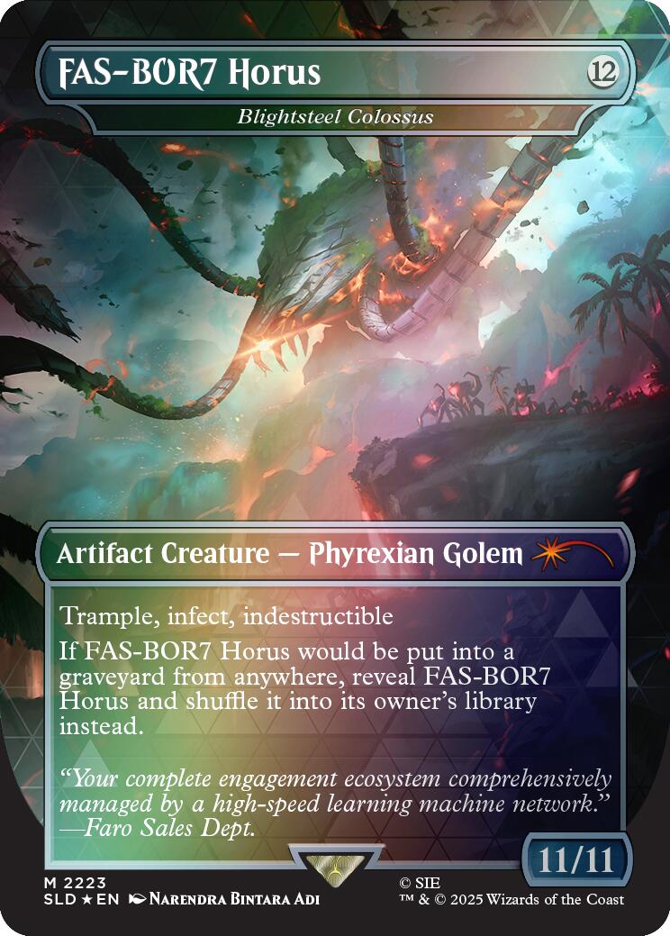 FAS-BOR7 Horus - Blightsteel Colossus (Rainbow Foil) [Secret Lair Drop Series] | Empire Gaming NC
