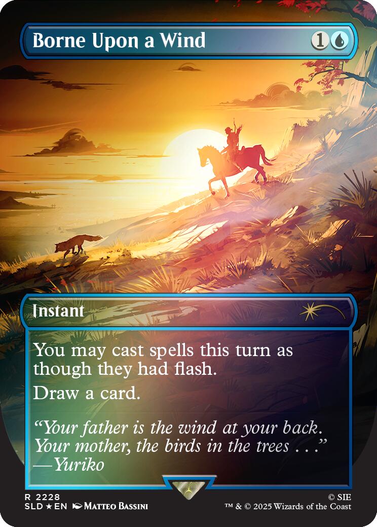 Borne Upon a Wind (Rainbow Foil) [Secret Lair Drop Series] | Empire Gaming NC