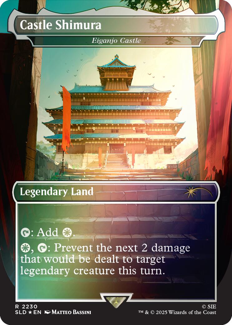 Castle Shimura - Eiganjo Castle (Rainbow Foil) [Secret Lair Drop Series] | Empire Gaming NC