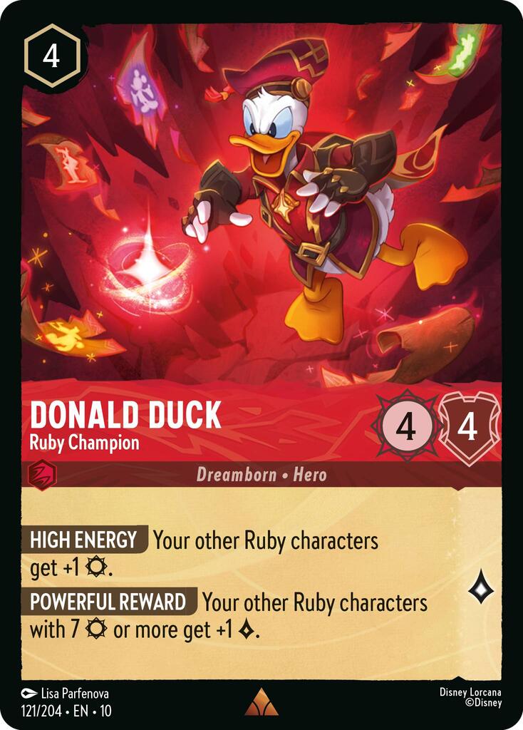 Donald Duck - Ruby Champion (121/204) [Whispers in the Well] | Empire Gaming NC