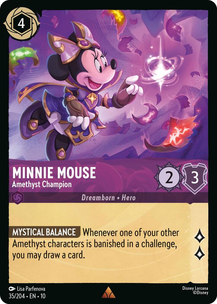 Minnie Mouse - Amethyst Champion (35/204) [Whispers in the Well] | Empire Gaming NC
