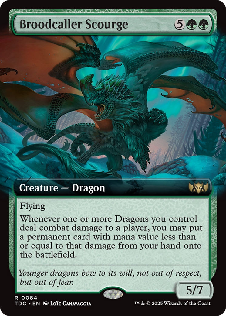 Broodcaller Scourge (Extended Art) [Tarkir: Dragonstorm Commander] | Empire Gaming NC