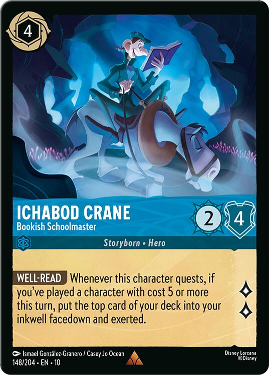 Ichabod Crane - Bookish Schoolmaster (148/204) [Whispers in the Well] | Empire Gaming NC