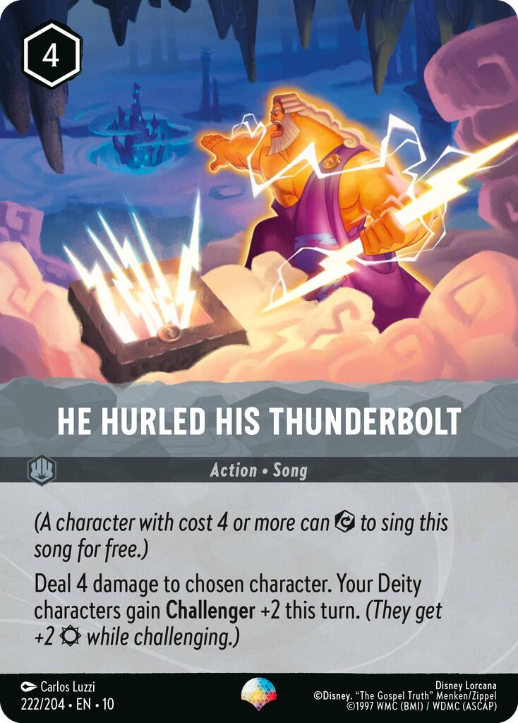 He Hurled His Thunderbolt (Epic) (222/204) [Whispers in the Well] | Empire Gaming NC