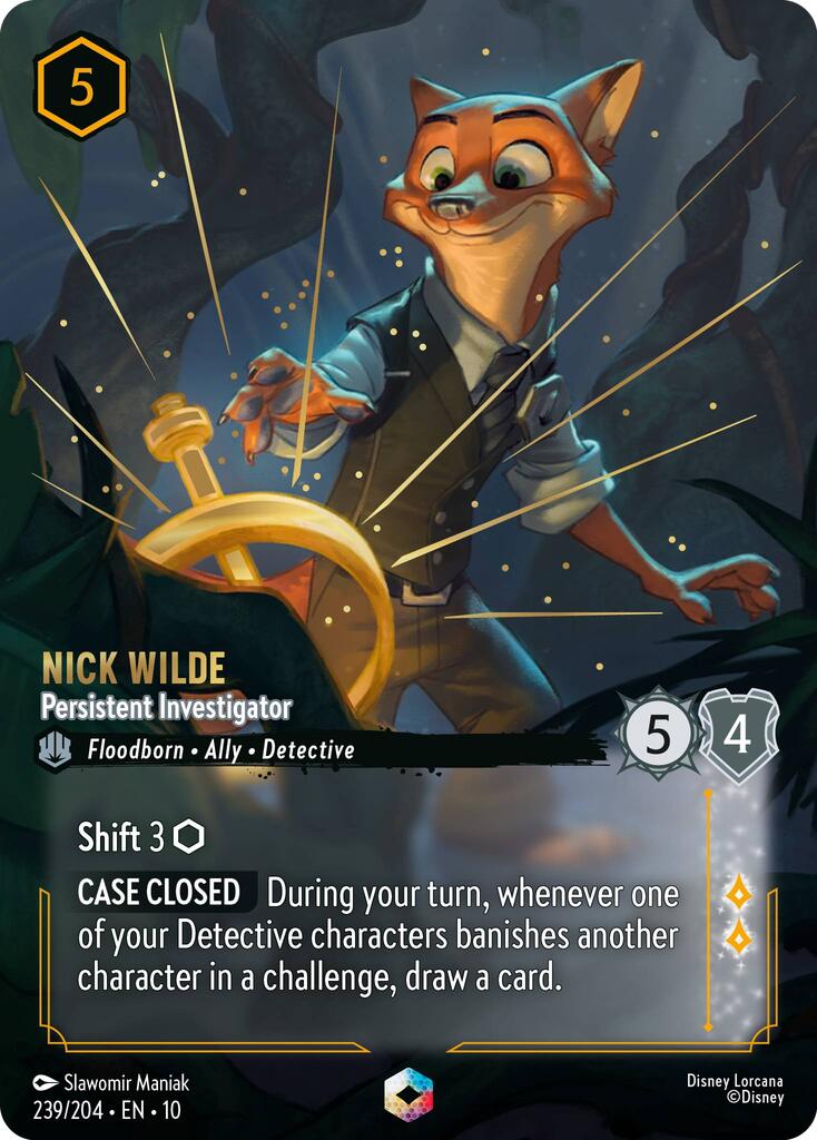 Nick Wilde - Persistent Investigator (Enchanted) (239/204) [Whispers in the Well] | Empire Gaming NC