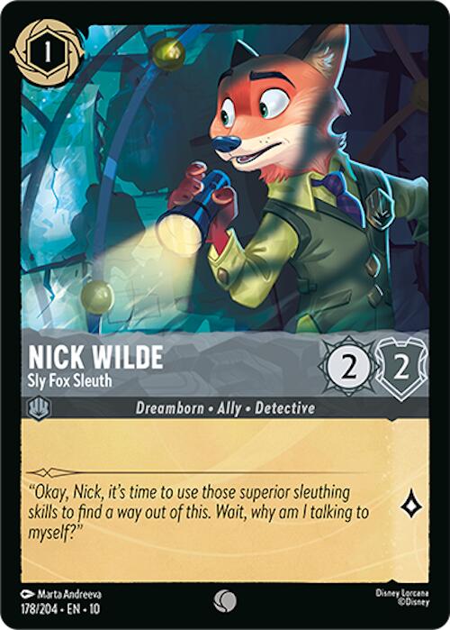 Nick Wilde - Sly Fox Sleuth (178/204) [Whispers in the Well] | Empire Gaming NC