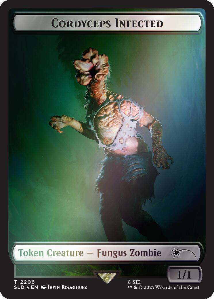 Cordyceps Infected Token (2206) (Rainbow Foil) [Secret Lair Drop Series] | Empire Gaming NC
