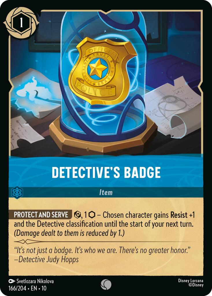 Detective's Badge (166/204) [Whispers in the Well] | Empire Gaming NC