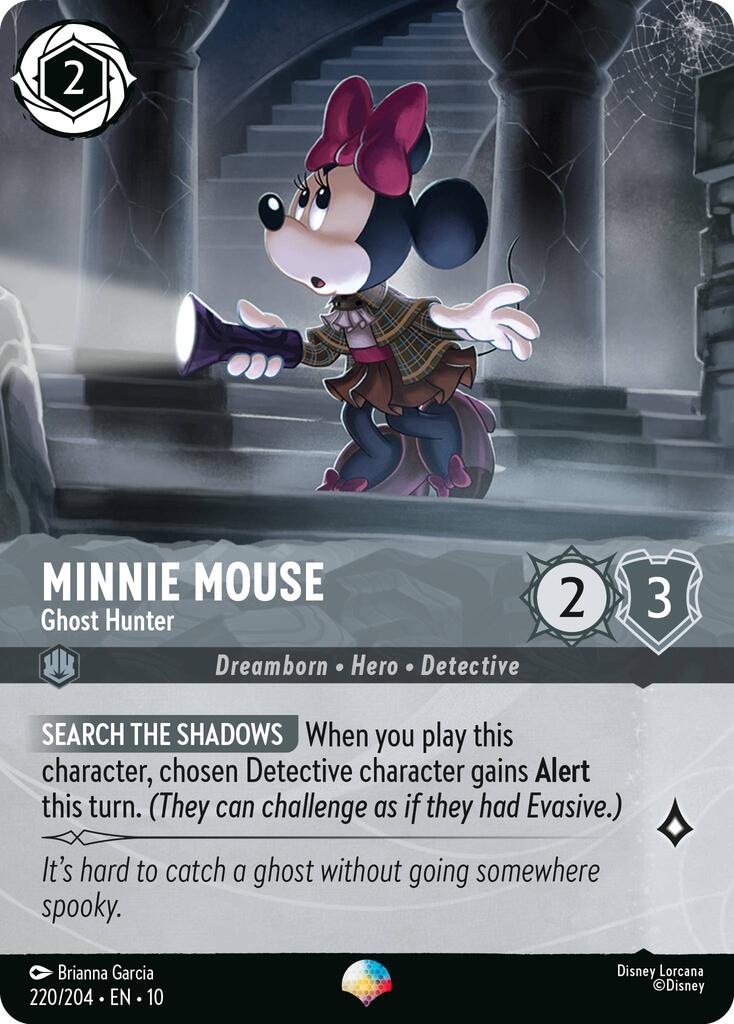 Minnie Mouse - Ghost Hunter (Epic) (220/204) [Whispers in the Well] | Empire Gaming NC