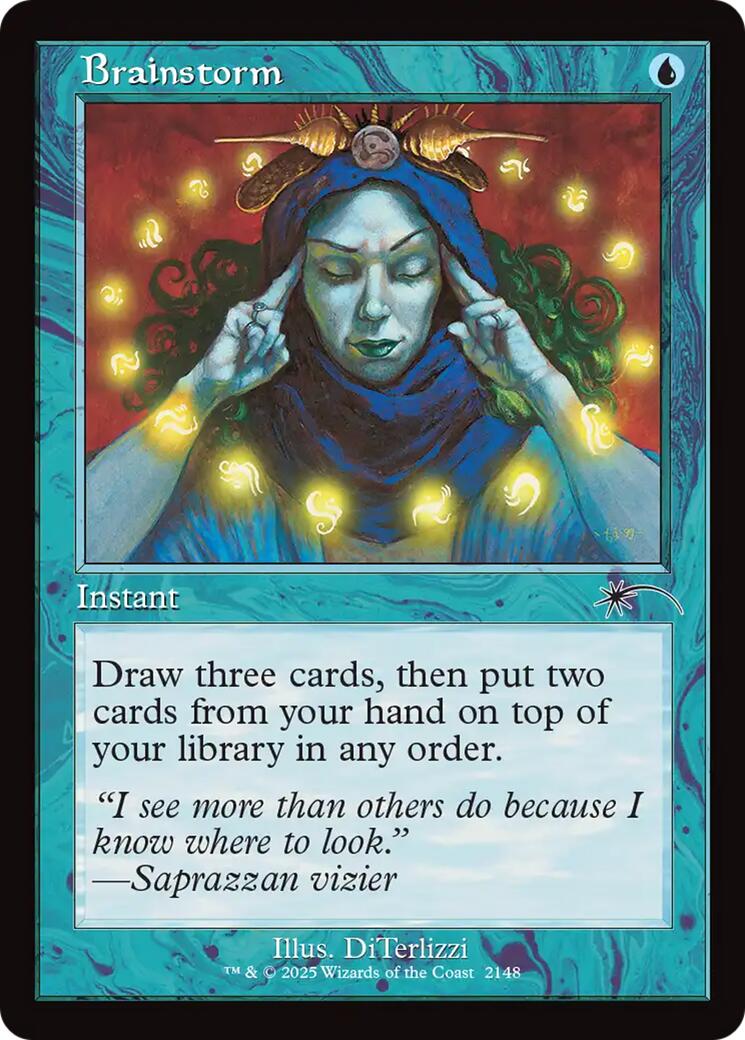 Brainstorm (2148) (Retro Frame) [Secret Lair Drop Series] | Empire Gaming NC