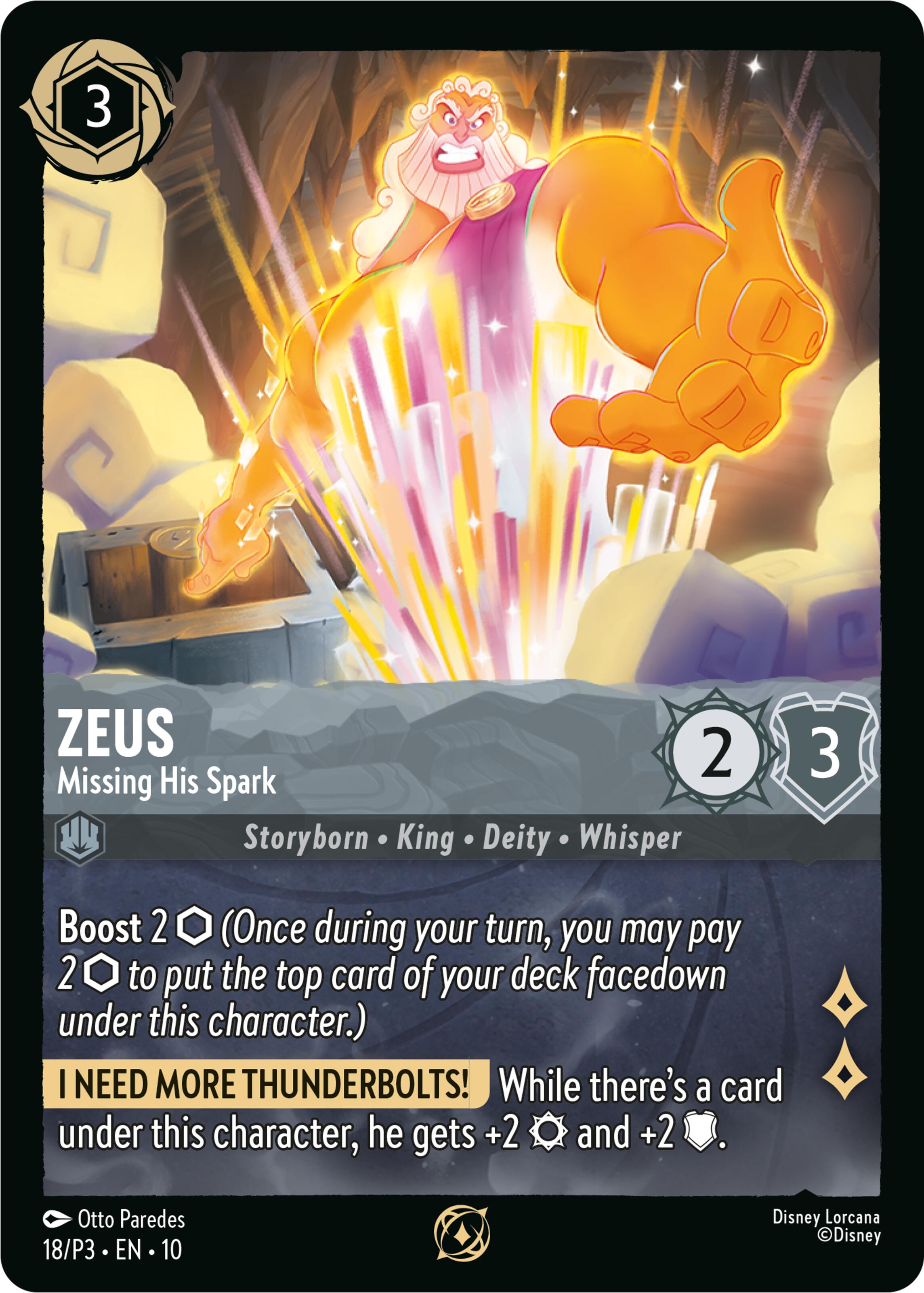 Zeus - Missing His Spark (18) [Promo Cards] | Empire Gaming NC