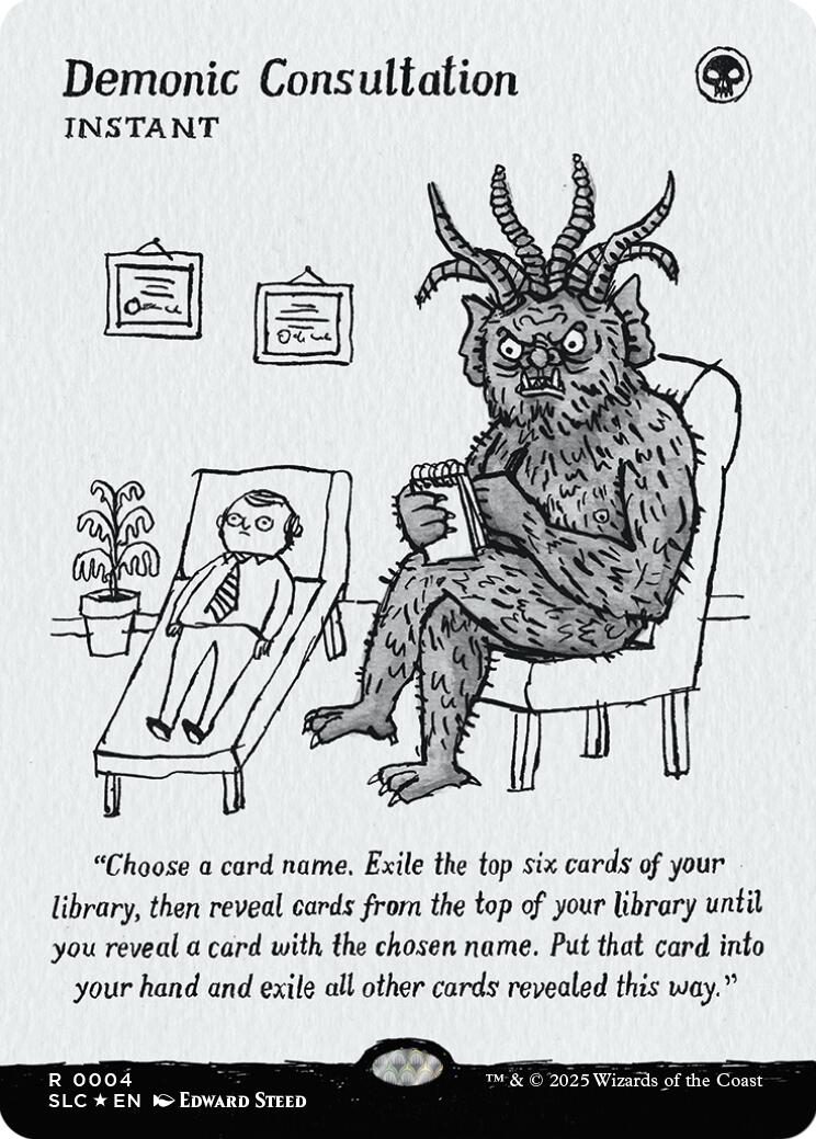 Demonic Consultation (Halo Foil) [Secret Lair Countdown Kit] | Empire Gaming NC