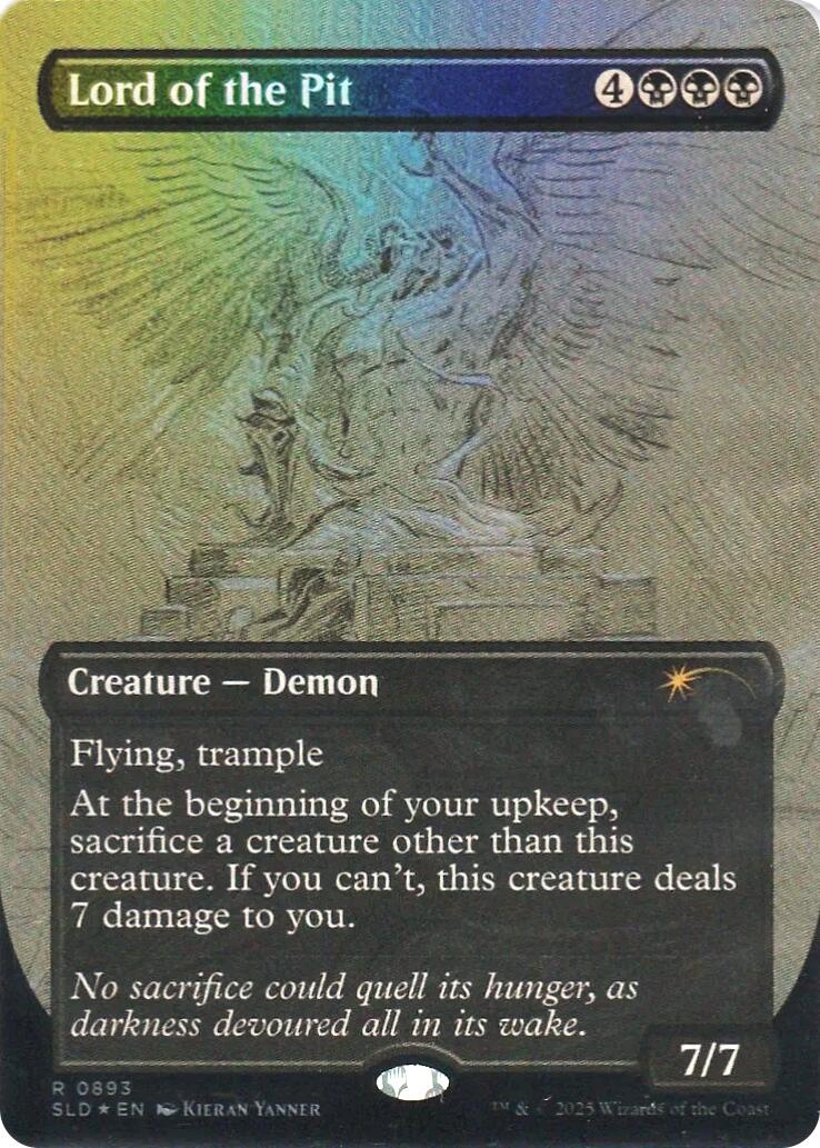 Lord of the Pit (Sketch Showcase) (Rainbow Foil) [Secret Lair Drop Series] | Empire Gaming NC