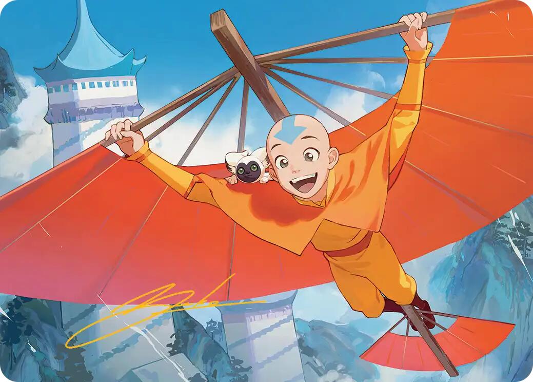 Aang, the Last Airbender Art Card (Gold-Stamped Signature) [Avatar: The Last Airbender Art Series] | Empire Gaming NC