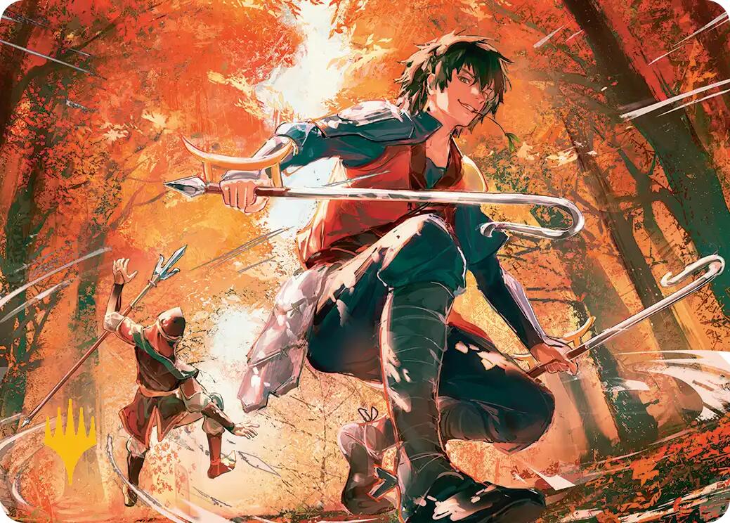 Jet, Rebel Leader Art Card (Gold-Stamped Planeswalker Symbol) [Avatar: The Last Airbender Art Series] | Empire Gaming NC