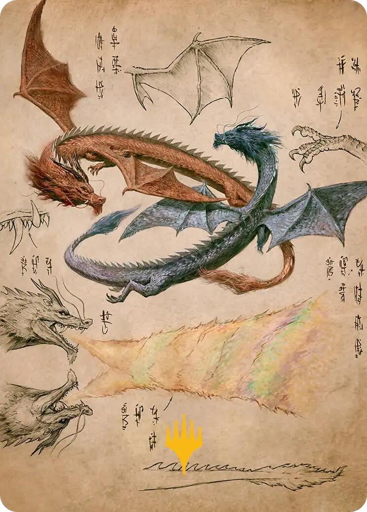 Ran and Shaw Art Card (Gold-Stamped Planeswalker Symbol) [Avatar: The Last Airbender Art Series] | Empire Gaming NC