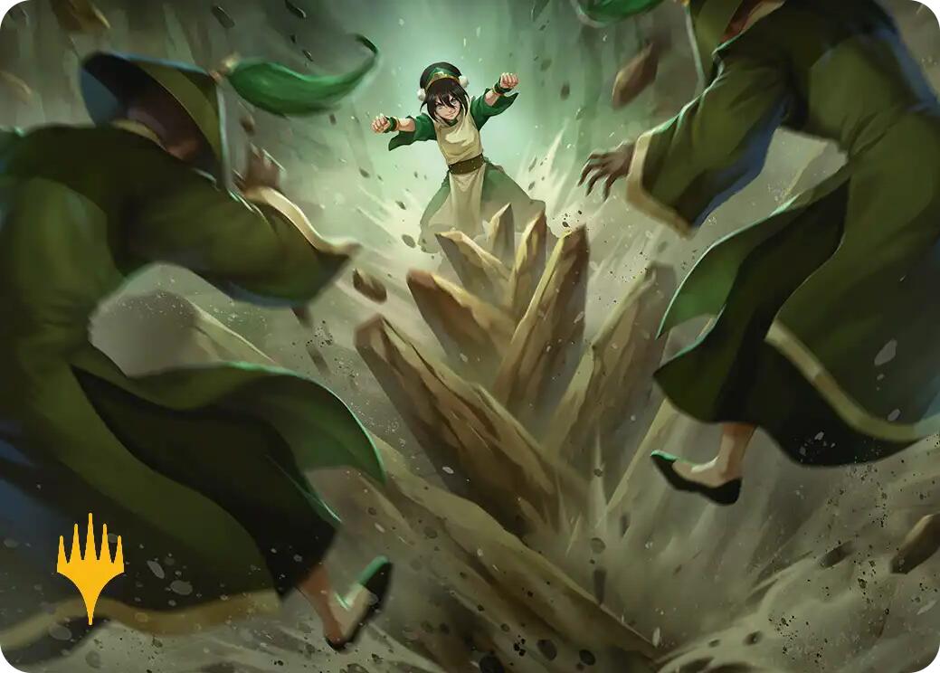 Rockalanche Art Card (Gold-Stamped Planeswalker Symbol) [Avatar: The Last Airbender Art Series] | Empire Gaming NC