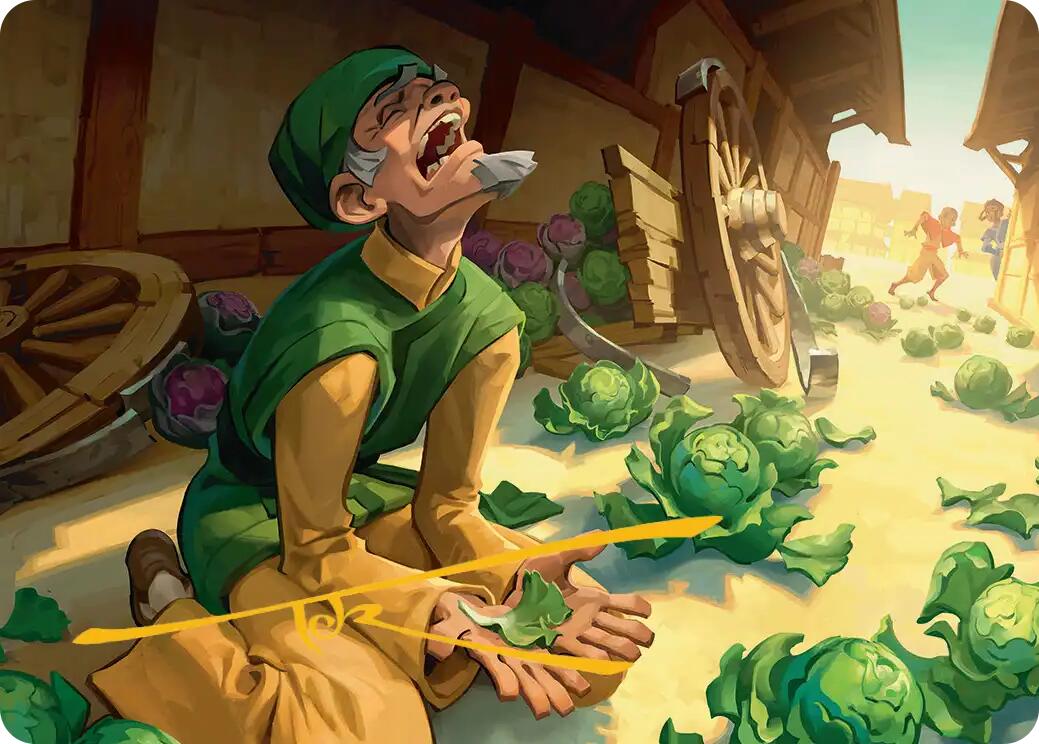 Unlucky Cabbage Merchant Art Card (Gold-Stamped Signature) [Avatar: The Last Airbender Art Series] | Empire Gaming NC