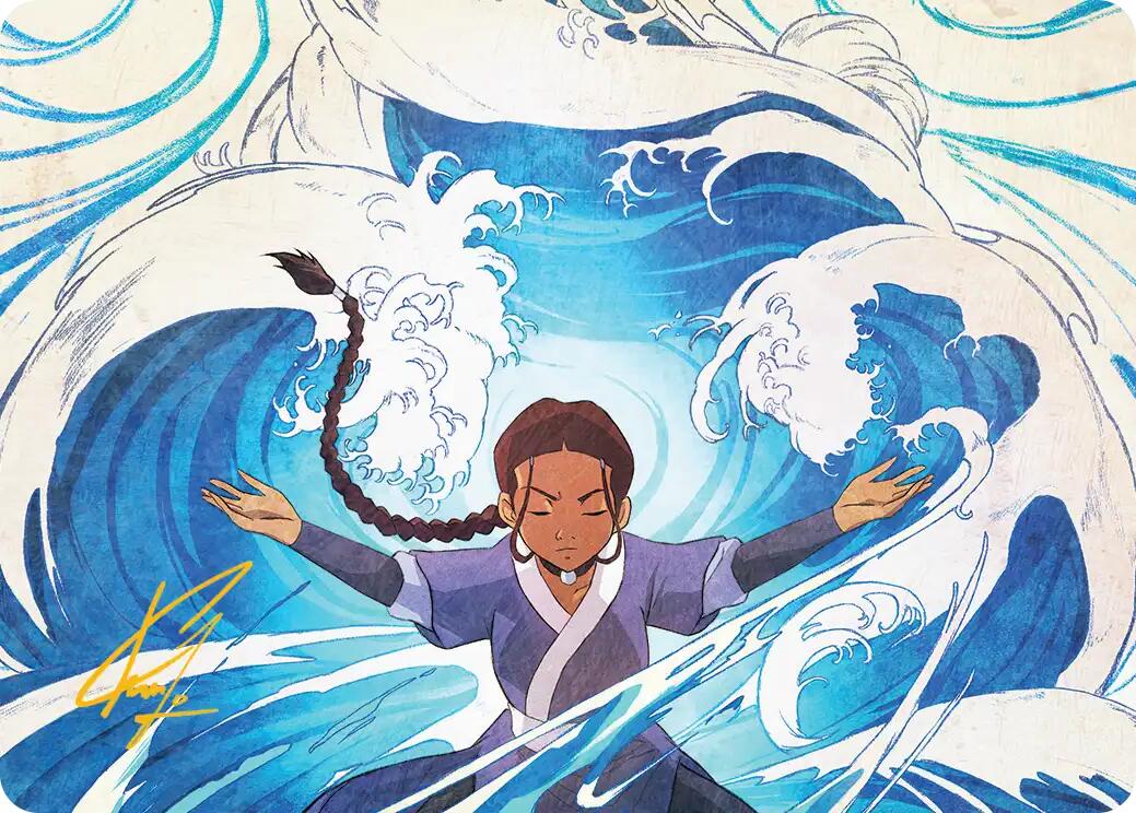 Katara, Water Tribe's Hope Art Card (Gold-Stamped Signature) [Avatar: The Last Airbender Art Series] | Empire Gaming NC
