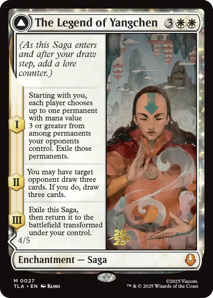 The Legend of Yangchen [Avatar: The Last Airbender Prerelease Cards] | Empire Gaming NC