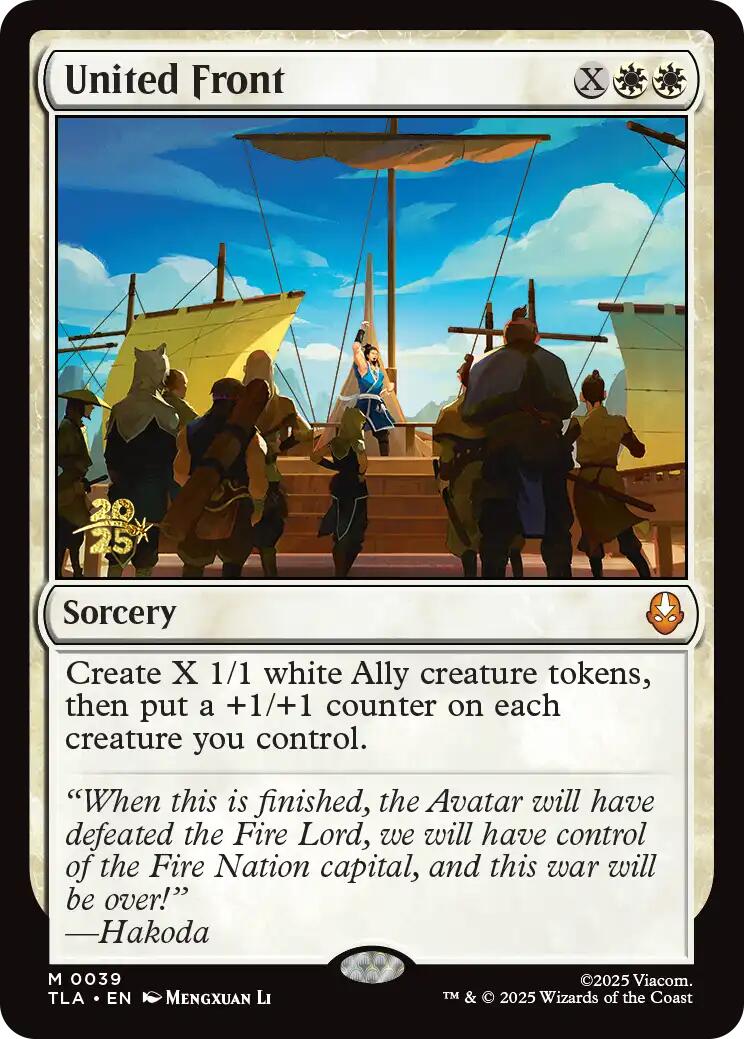 United Front [Avatar: The Last Airbender Prerelease Cards] | Empire Gaming NC