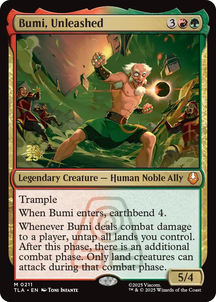 Bumi, Unleashed [Avatar: The Last Airbender Prerelease Cards] | Empire Gaming NC