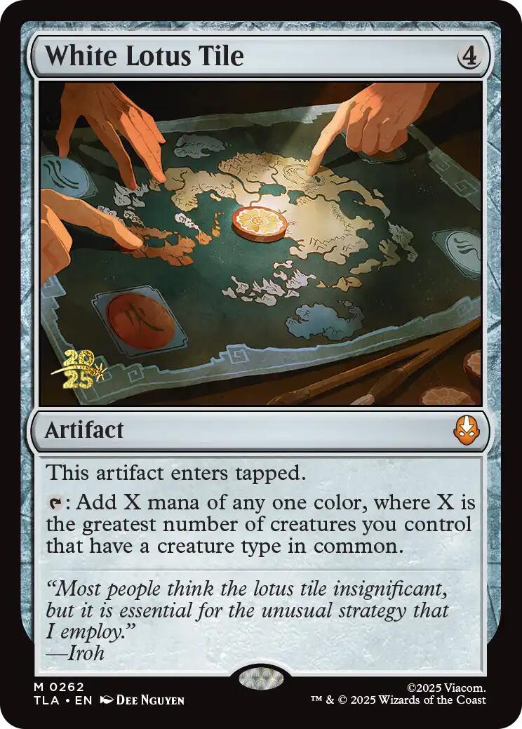 White Lotus Tile [Avatar: The Last Airbender Prerelease Cards] | Empire Gaming NC