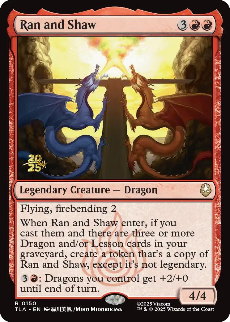 Ran and Shaw [Avatar: The Last Airbender Prerelease Cards] | Empire Gaming NC
