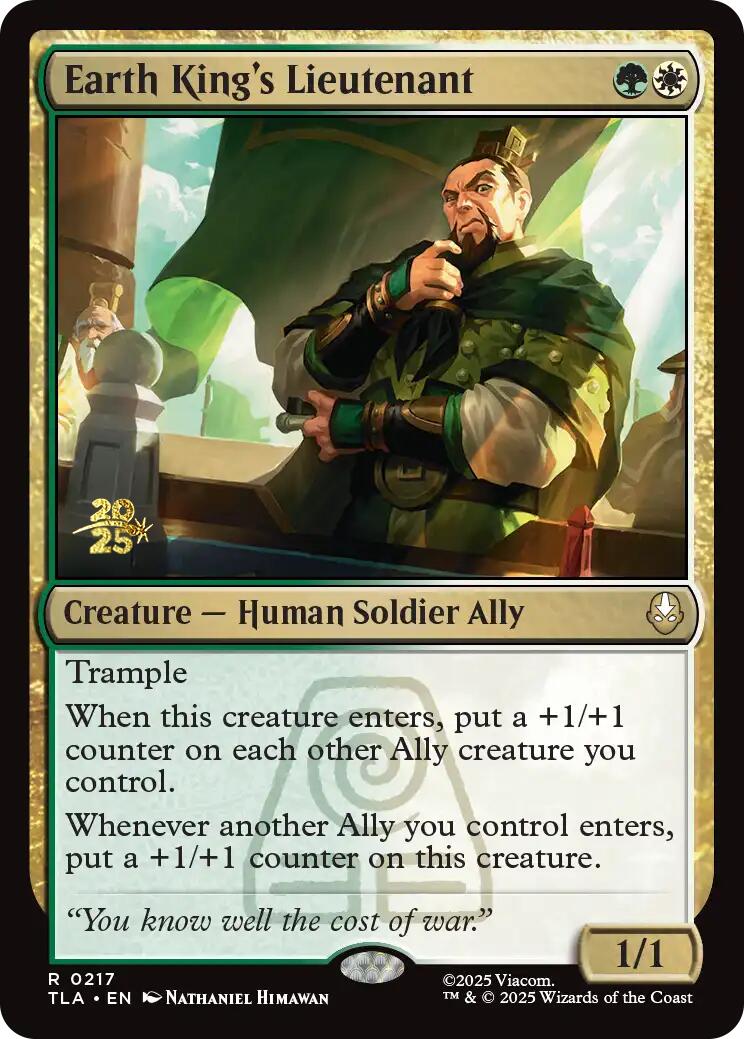 Earth King's Lieutenant [Avatar: The Last Airbender Prerelease Cards] | Empire Gaming NC