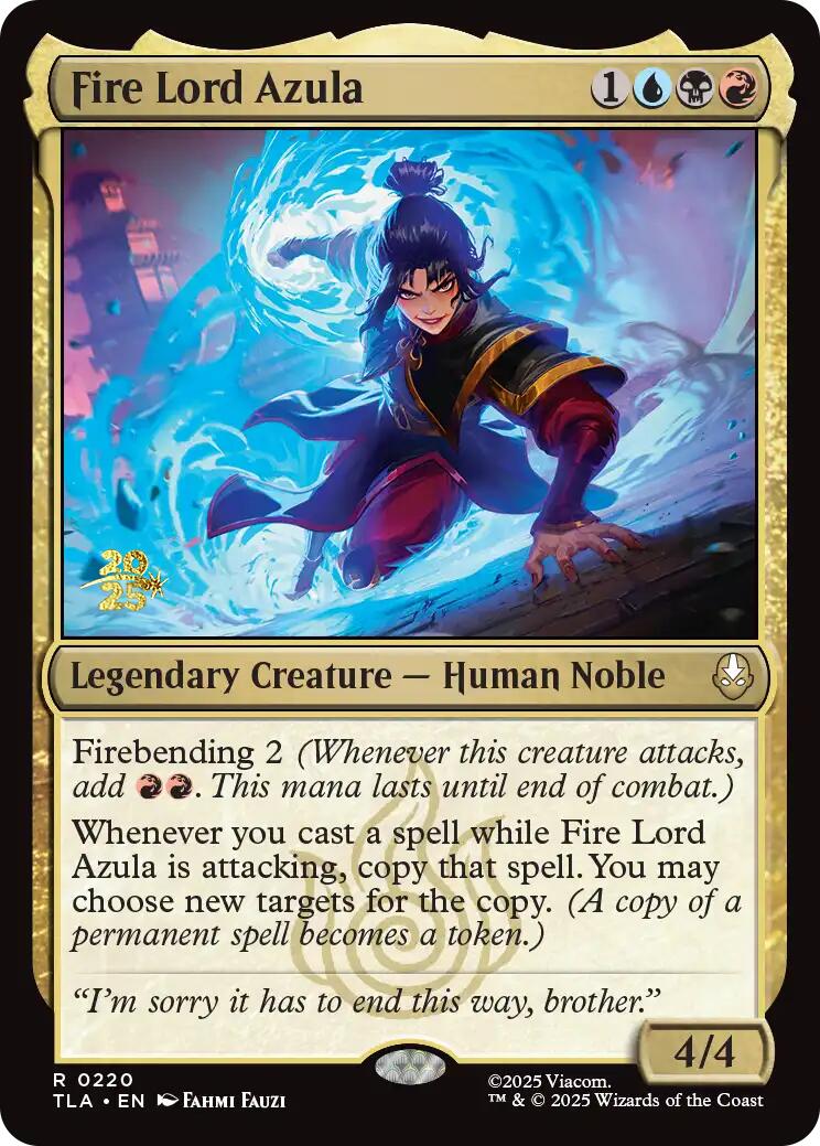 Fire Lord Azula [Avatar: The Last Airbender Prerelease Cards] | Empire Gaming NC
